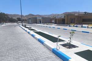 اتمام پروژه محوطه سازی دانشکده پرستاری ام البنین (س) لامرد 